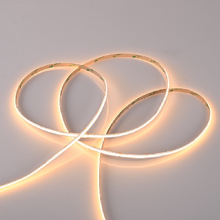 高端双色cob灯带高亮智能24V自粘低压软灯条线条灯橱柜线形灯灯带