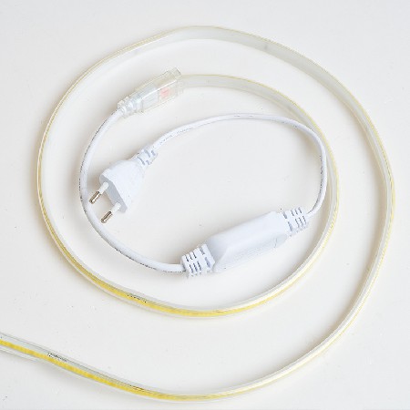 高压透明COB灯带220V户外防水工程室内家用吊顶无暗区柔性灯带