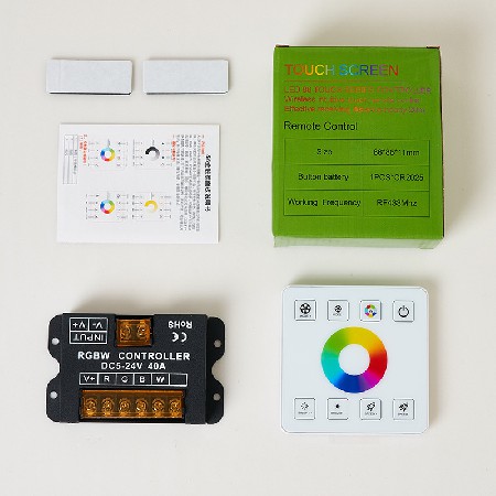 无线触摸遥控RGB七彩灯带声控全触摸rgb控制器玻璃触摸面板