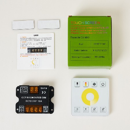 无线触摸遥控RGB七彩灯带声控全触摸rgb控制器玻璃触摸面板